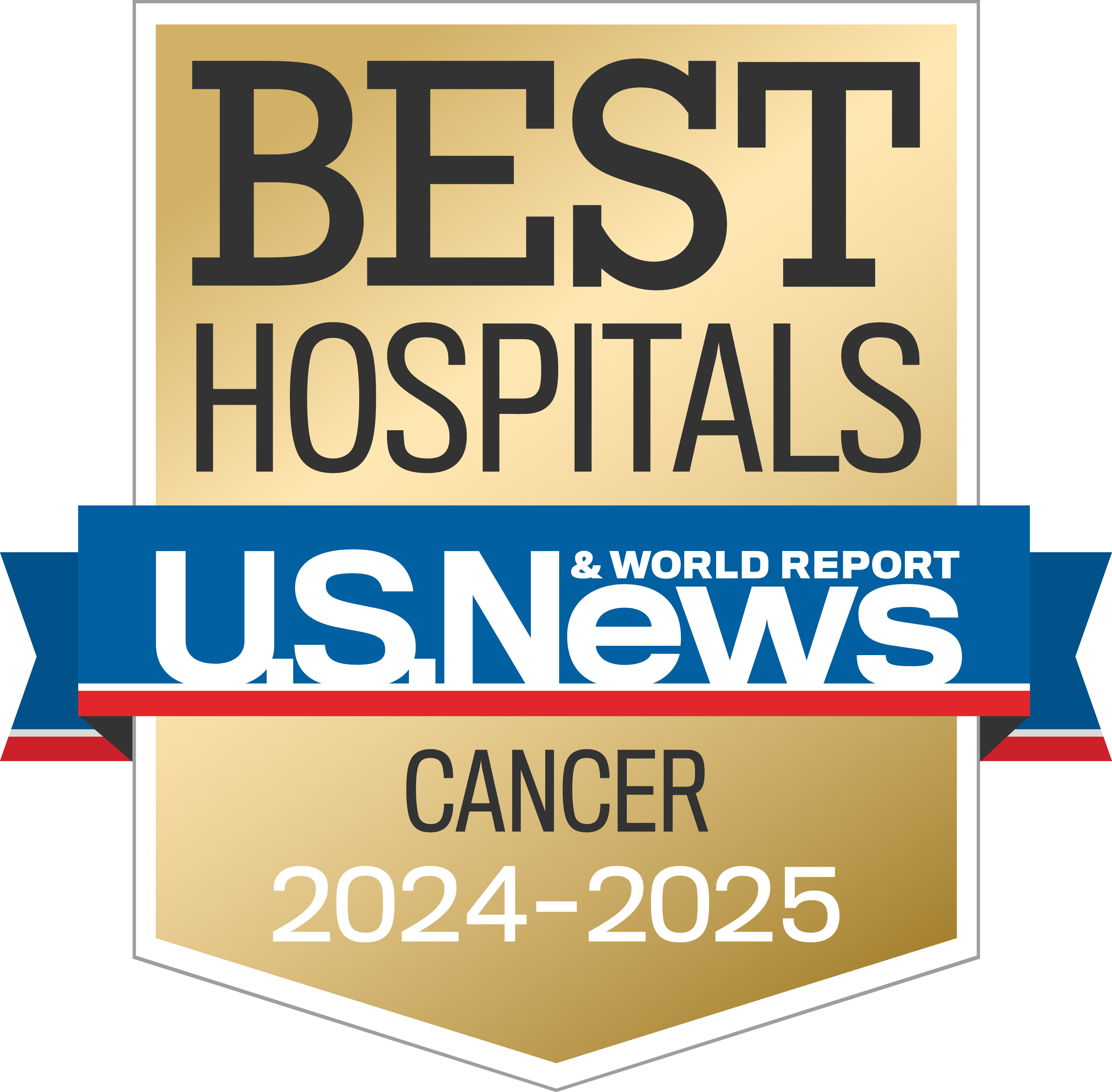 US News Best Hospitals Badge - Cancer 2024-2025