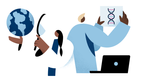 Researchers Graphic Illustration